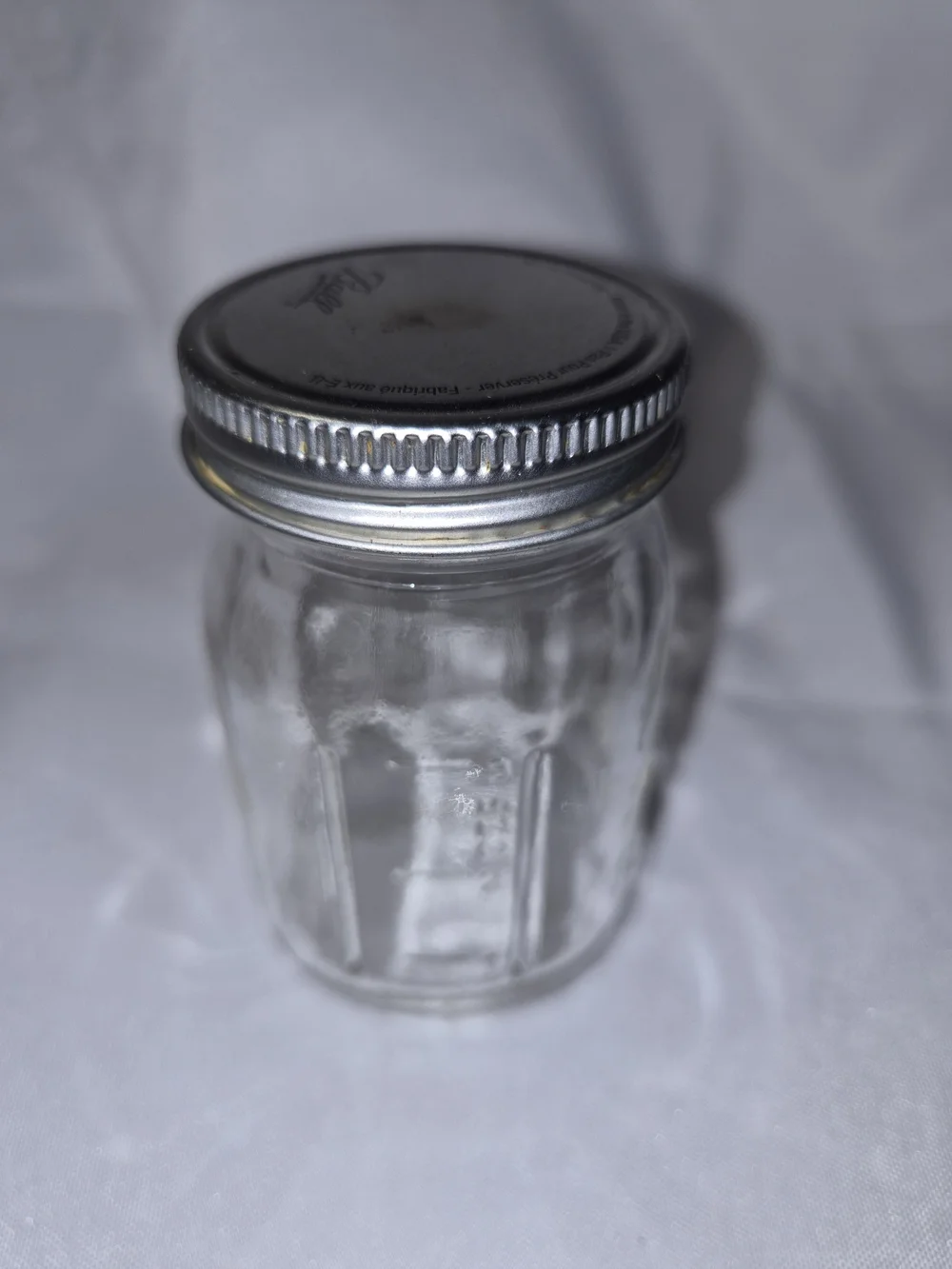Mini Clear Glass Mason Jar with Silver Lid - Classic Home Storage